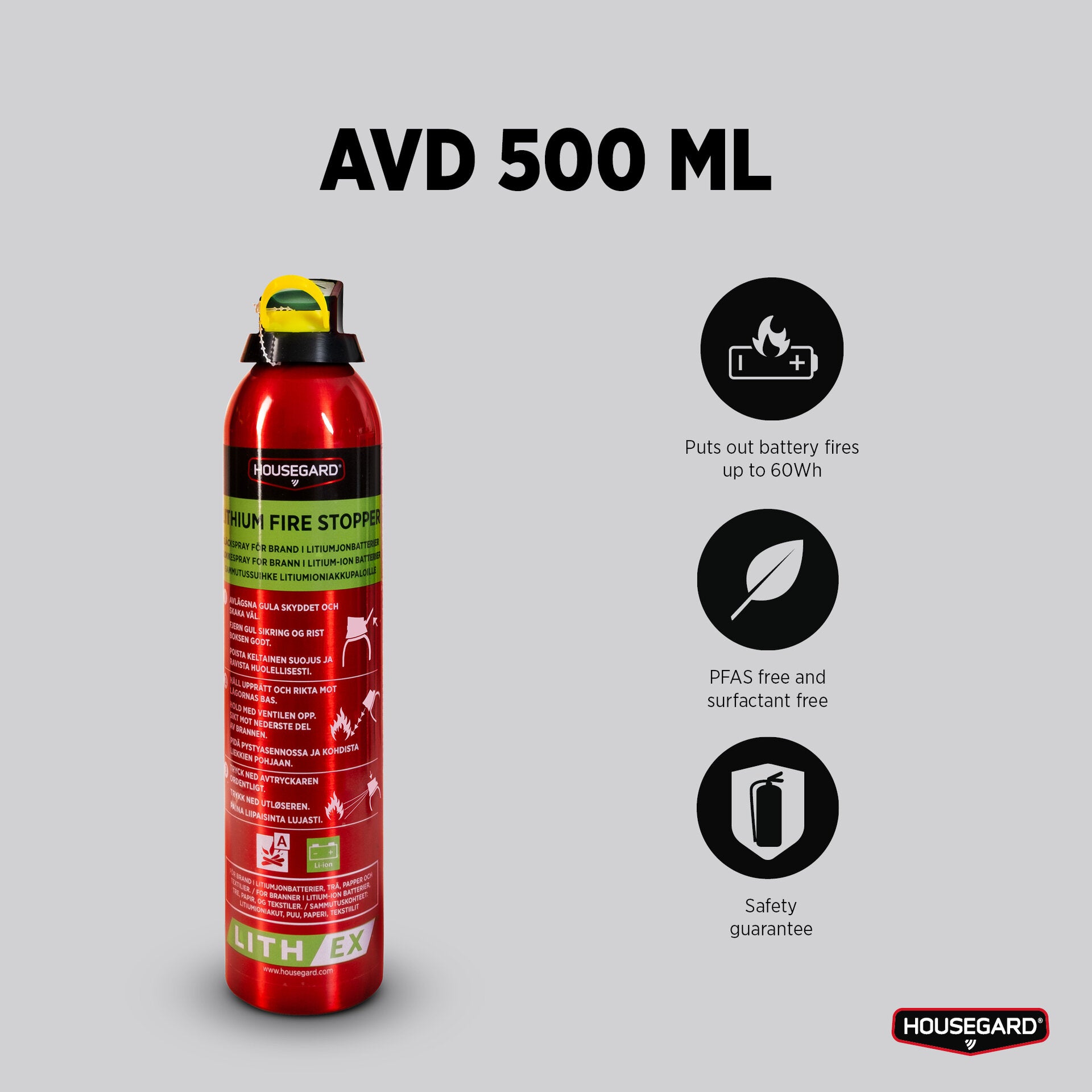 Lith-EX slukkespray AVD, 500 ml