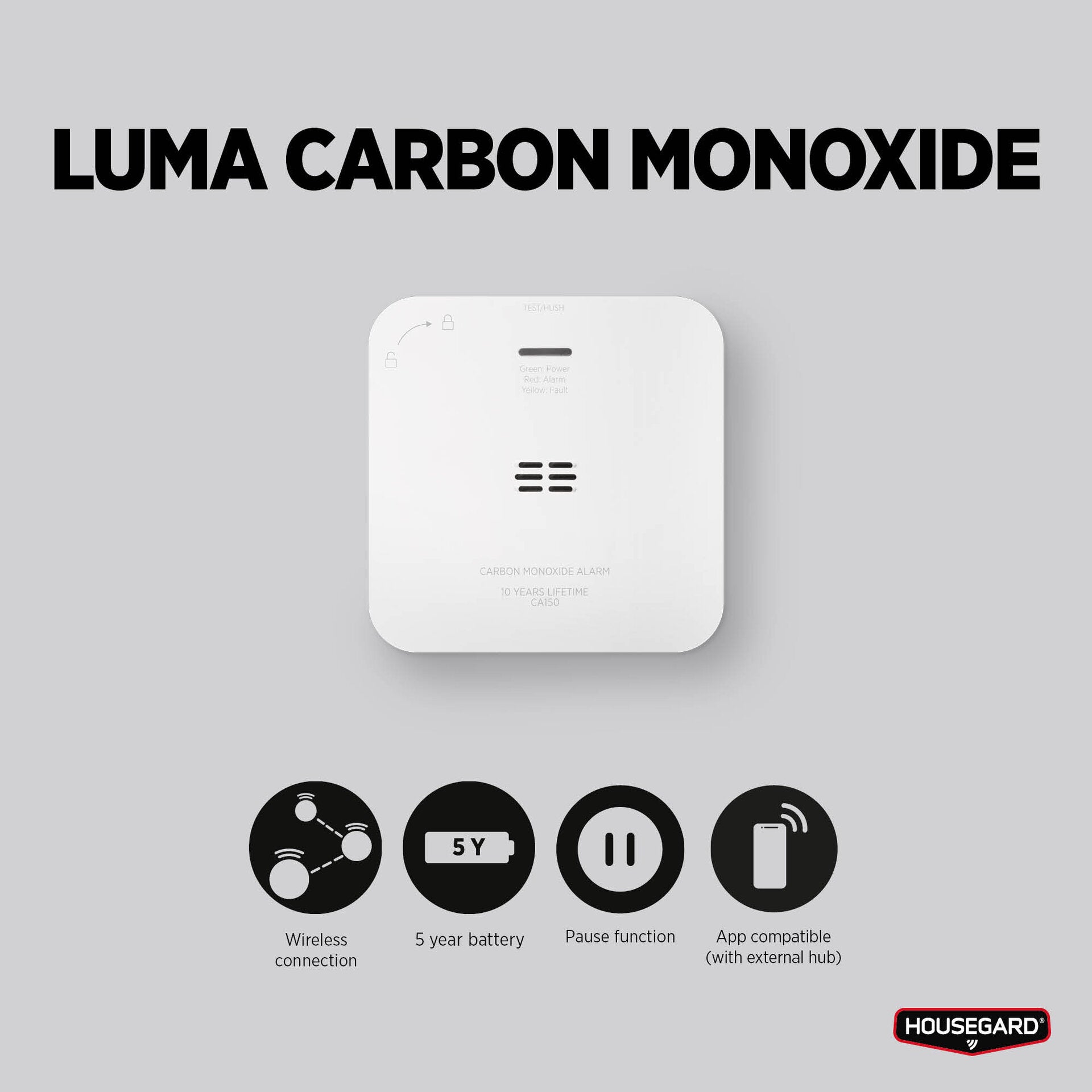 LUMA karbonmonoksiddetektor