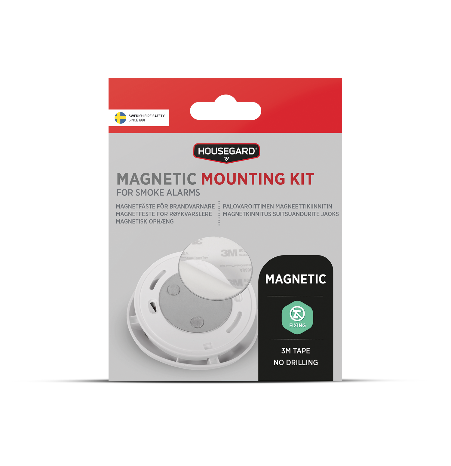 Magnetfeste til røykvarsler